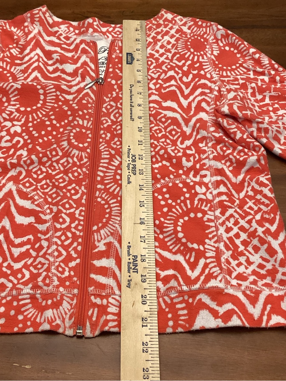 Onque Petite Elements of Style Clothing Ladies Orange/White Zip Jacket Size PM - Picture 5 of 11